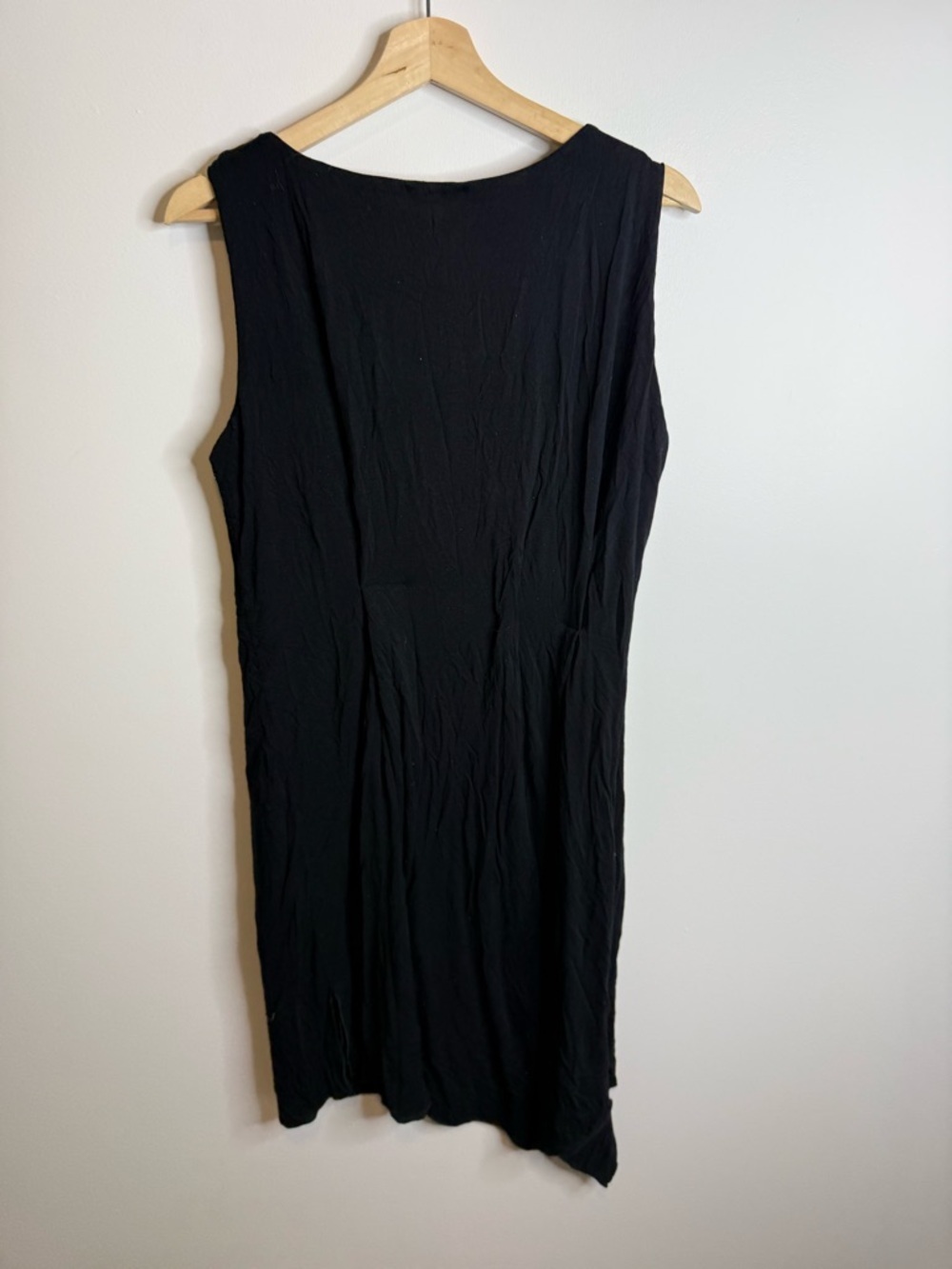 Kinross Black Sleeveless Midi Shift Dress size large made in the USA - Picture 5 of 6